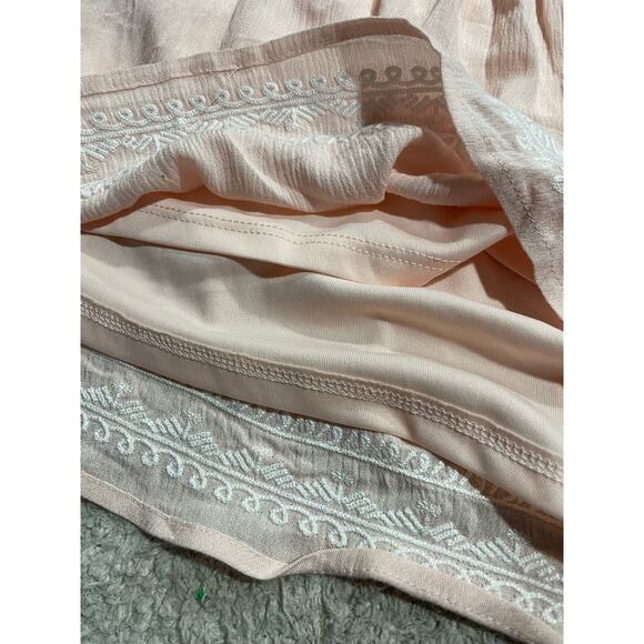 NWT Torrid Shorts Womens 4 Elastic Waist Lacy Casual Layered Gauzy Pockets Peach - Picture 5 of 10